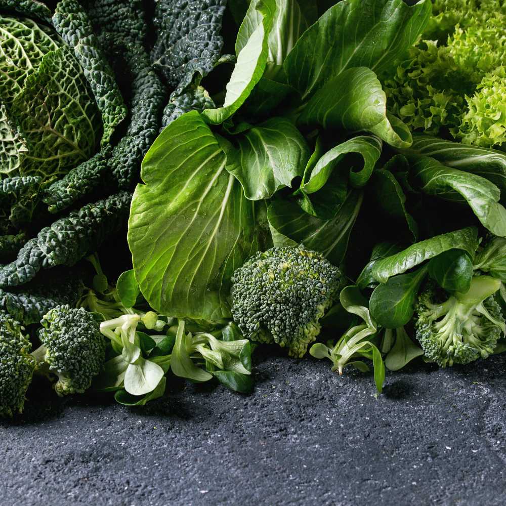 dark green leafy vegetables